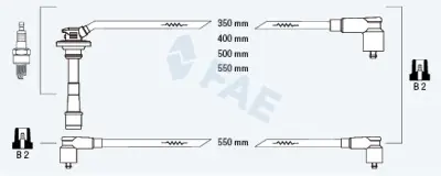 Auténtico Juego de cables de encendido FAE 83.585